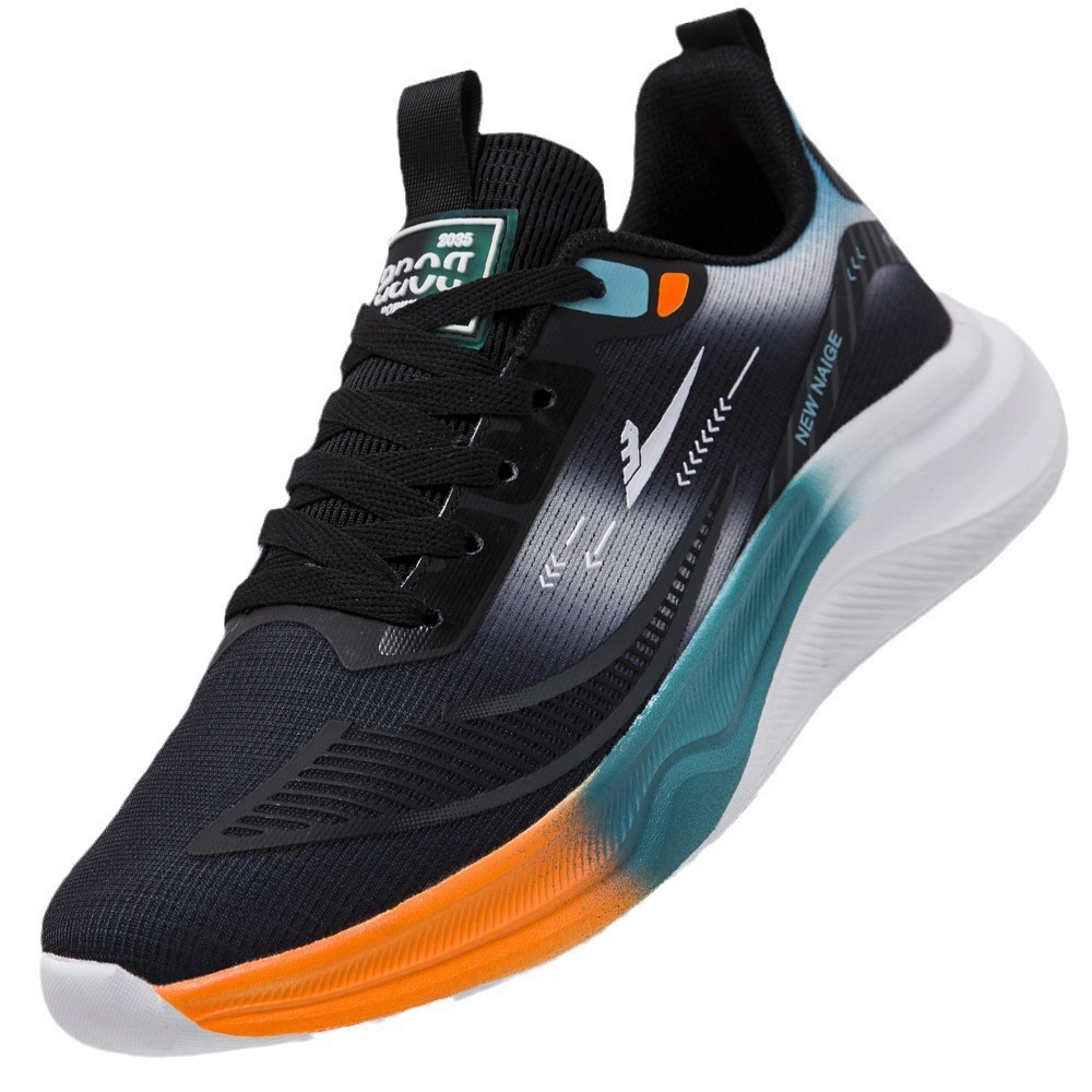 Nuevos zapatos para correr de verano para estudiantes, transpirables, ligeros, de suela suave, zapatos de hombre de tendencia de todo fósforo, zapatos deportivos al aire libre, shoe