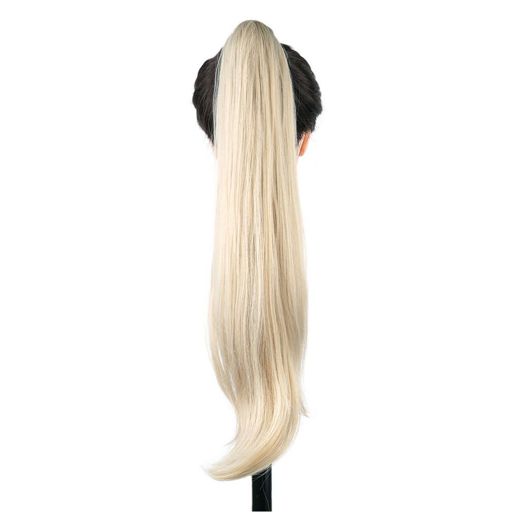 Peluca de fibra química transfronteriza de comercio exterior, peluca de varita mágica con doble cola de caballo de 32 pulgadas, peluca popular