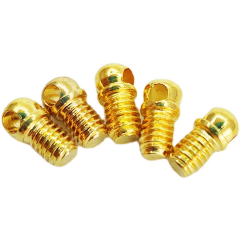 包邮蜡烛灯臂弹弓瞄准螺钉带孔位子弹头灯具有孔螺丝挂水晶挂钢圈