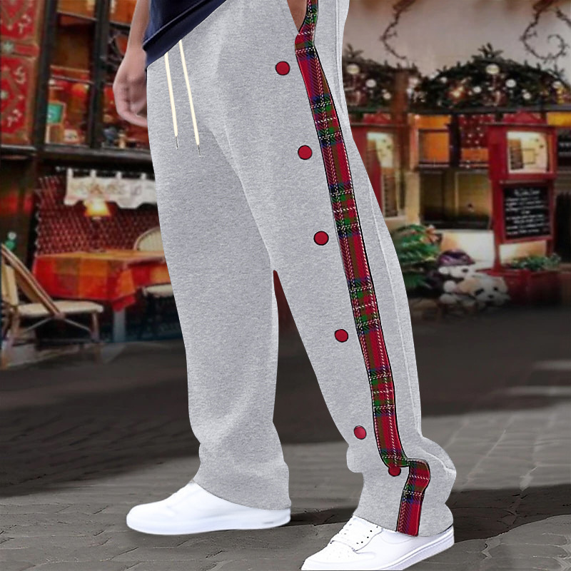 Nuevo comercio exterior transfronterizo nuevo estilo americano hombre botón de botón a placas pantalones casuales transfronterizos pantalones al aire libre para hombres