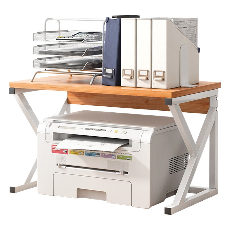 Estante de almacenamiento de la impresora Estante de almacenamiento multicapa de piso Estante secundario Estante de almacenamiento de escritorio de oficina Armario de almacenamiento de la impresora
