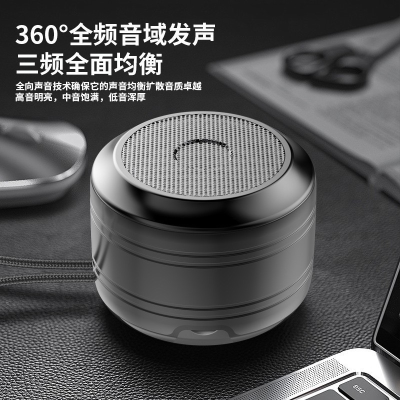 Lanyard black bluetooth speaker
