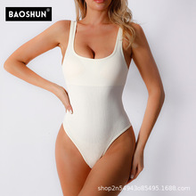 瑜伽服上衣高级感三角运动健身上衣三角收腹内搭户外运动连体衣