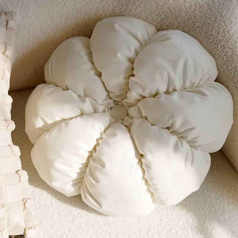 Creamy high -end retro style knot pillow pillow sleeve sofa bed on the brown bed on the waist on the waist pillow and cushion with core bay windows