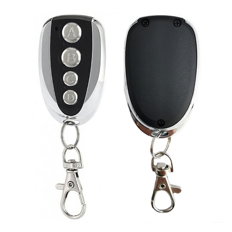 433MHz wireless copy remote control metal four-button garage door roll gate copy code remote control key