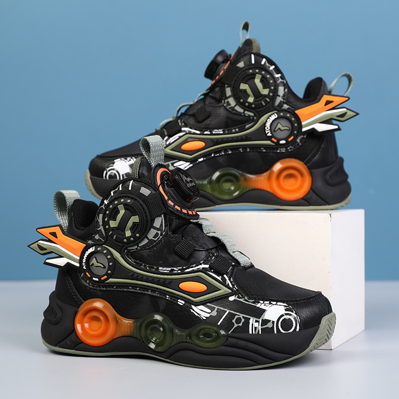 Zapatos para niños zapatos deportivos para niños 2025 nuevos zapatos de baloncesto para niños de otoño entrenamiento antideslizante para estudiantes