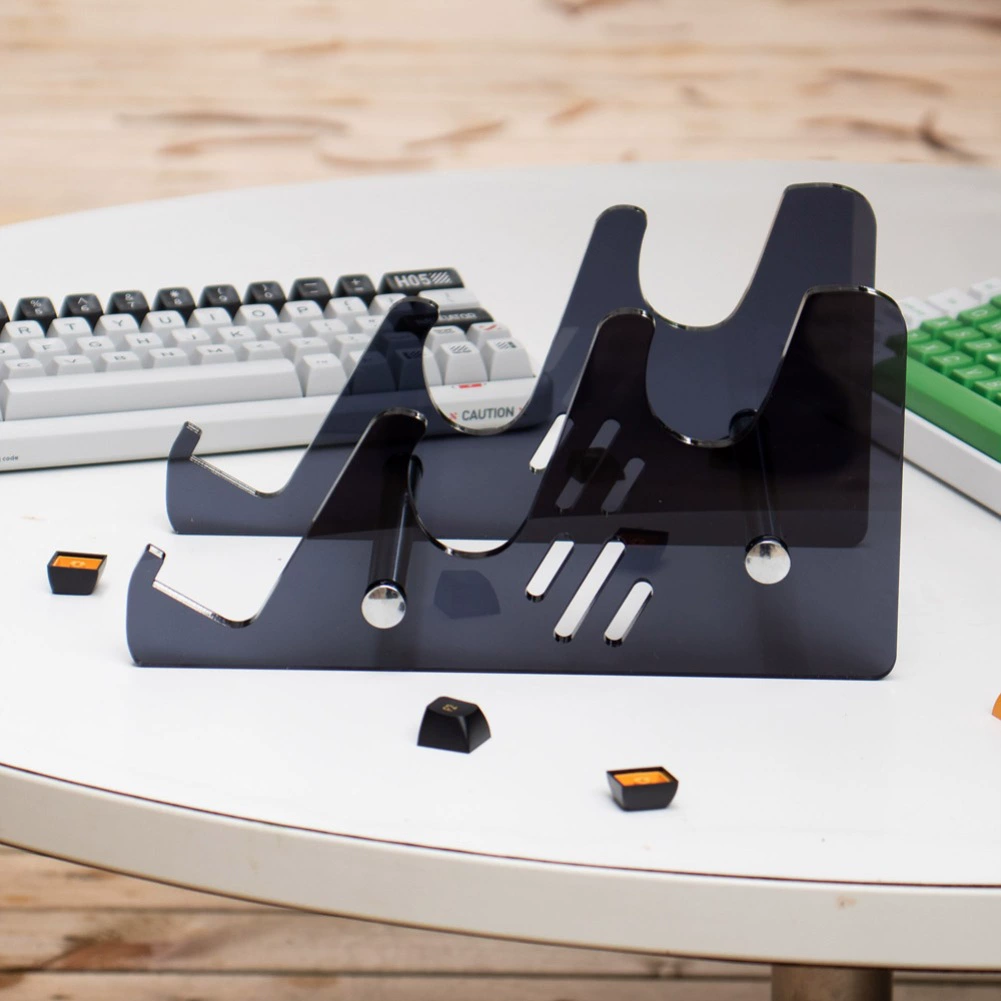 Mouse, keyboard, digital stand, mint acrylic telephone