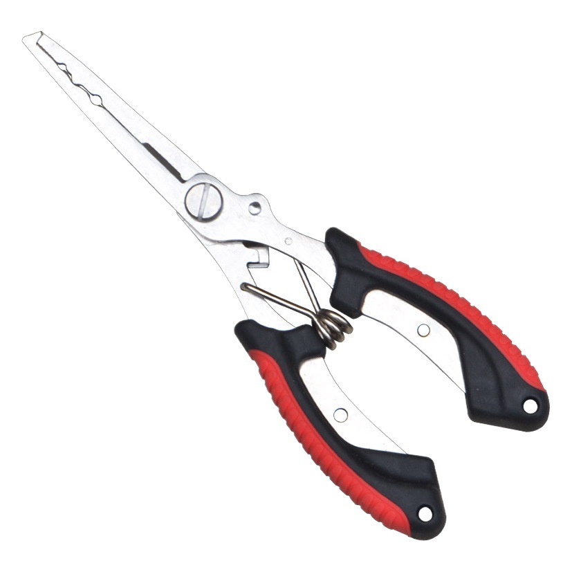 Stainless steel open-loop hook cutting line curved mouth Luya pliers multi-functional new outdoor camping fishing fishing gear