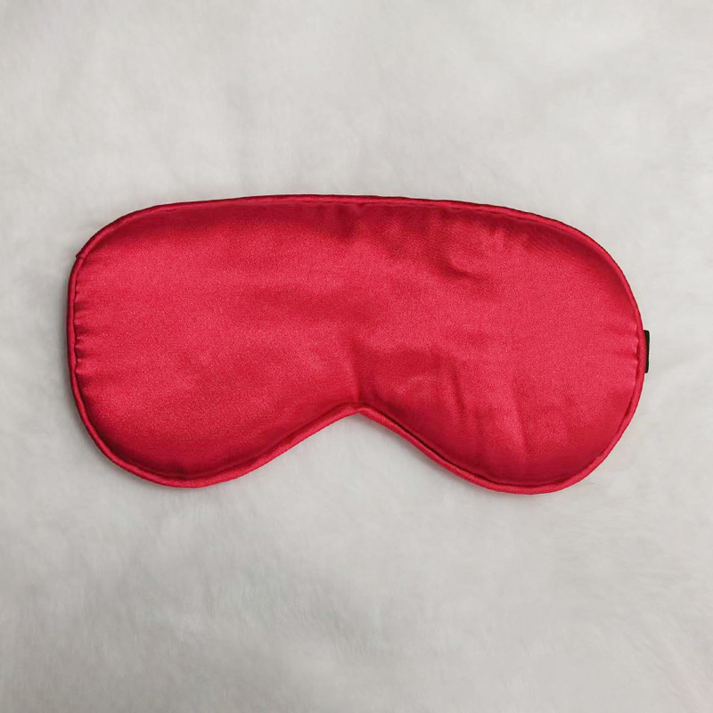 Hebilla japonesa máscara de ojo de seda artificial de doble cara sombreado almuerzo descanso protección ocular sueño máscara de ojo regalo hebilla ajustable máscara de ojo al por mayor