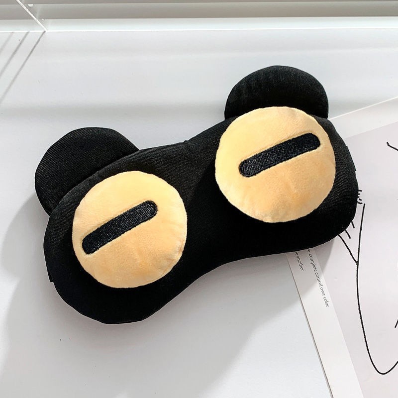 Nueva máscara de ojo divertido lindo para niños y niñas dormir sombreado máscara de ojo aliviar la fatiga ocular fría y caliente comprimir máscara de ojo