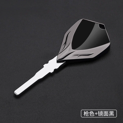 Motorcycle Key Suitable for Ktm 790 - gunmetal-color-mirror-black-ktm-01