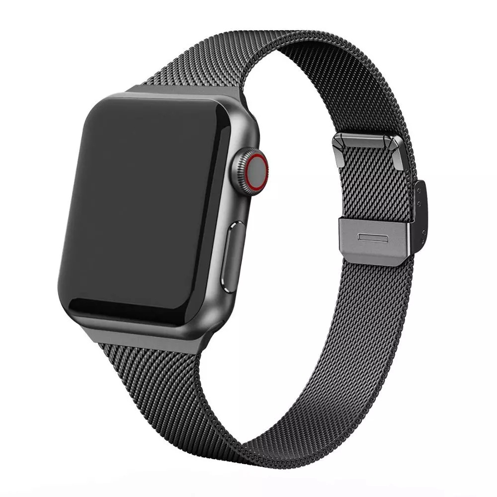 Adecuado para Apple iwatch 8/7/se/6/5/4321 Milán agradable hebilla pequeña cintura correa de acero