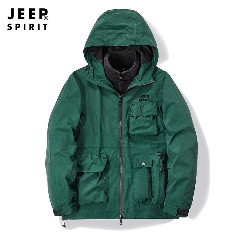 Autumn and Winter New Outdoor Couple Jacket Two-Piece Liner Fleece Vest Windproof Couple Jacket 1766