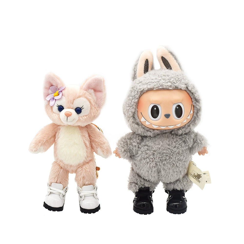 Обувь из кожи Labubu, маленькие 6/8 точек детские ботинки BJD, 10CM хлопковая кукла, одежда для малышей Lina Belle