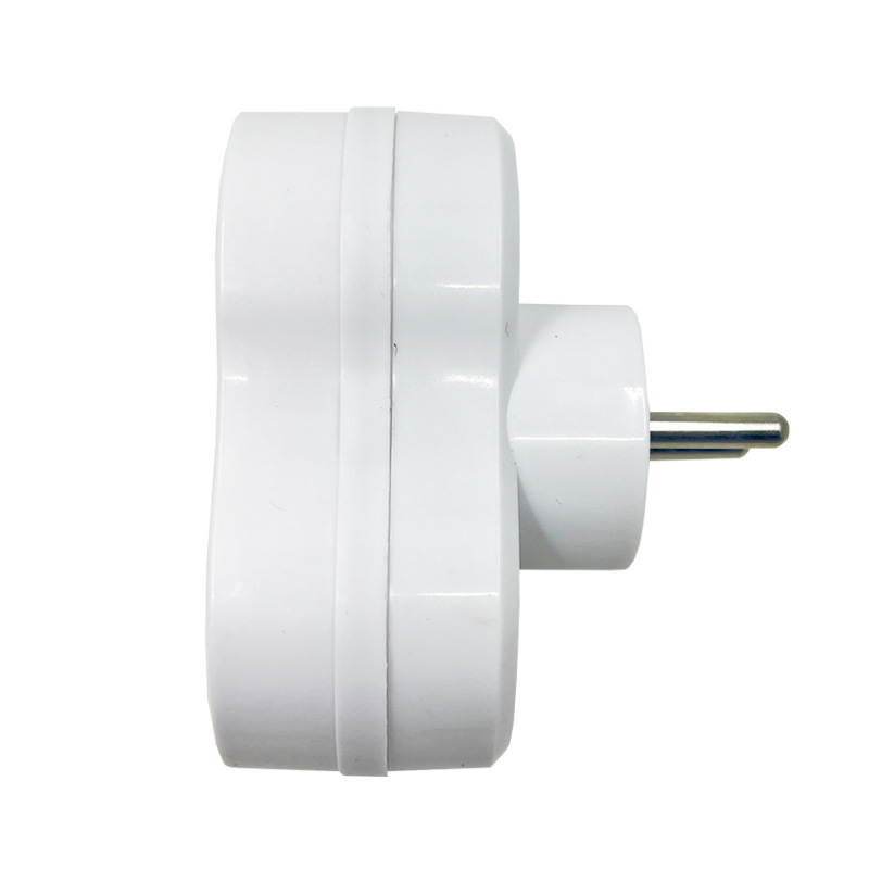 16A Multi-Socket EU Standard Wall Extension French One-to-Two Power Adapter_voghion.com