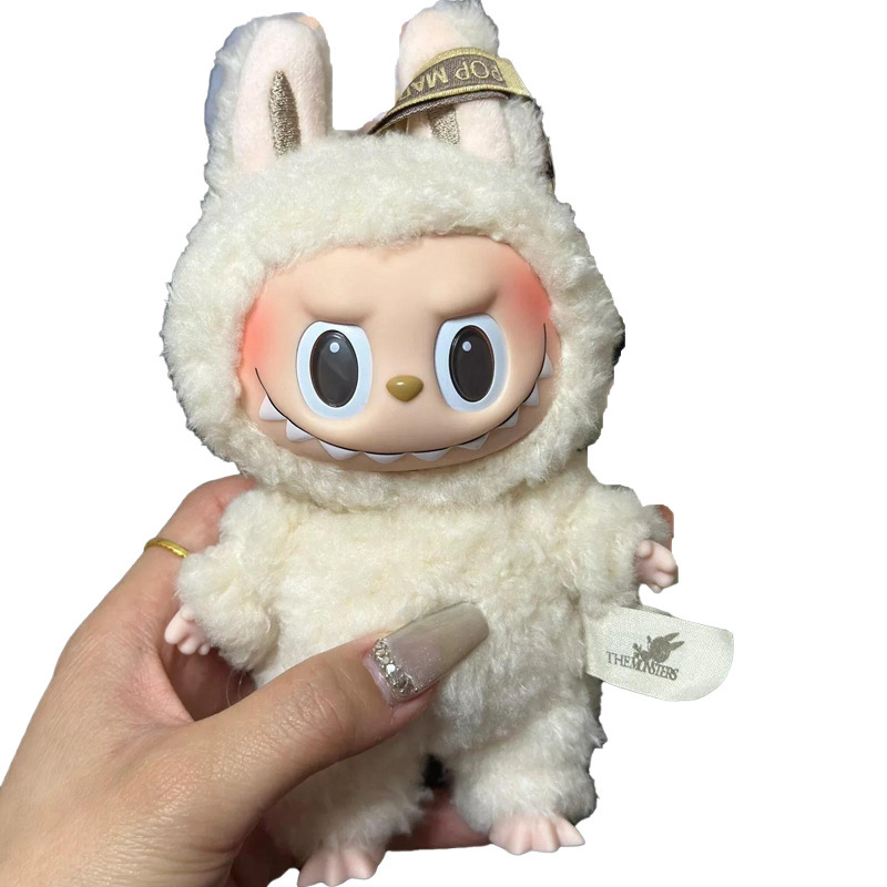 새로운 대외 무역 마트 LABUBU LABU 하트 마카롱 비닐 얼굴 시리즈 블라인드 박스 트렌디 플레이 손으로 만든 펜던트