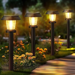 Cross-Border Hot Selling Solar Tungsten Lamp Outdoor Waterproof Courtyard Garden Ground Path Lamp Led Landscape Decorative Lamp