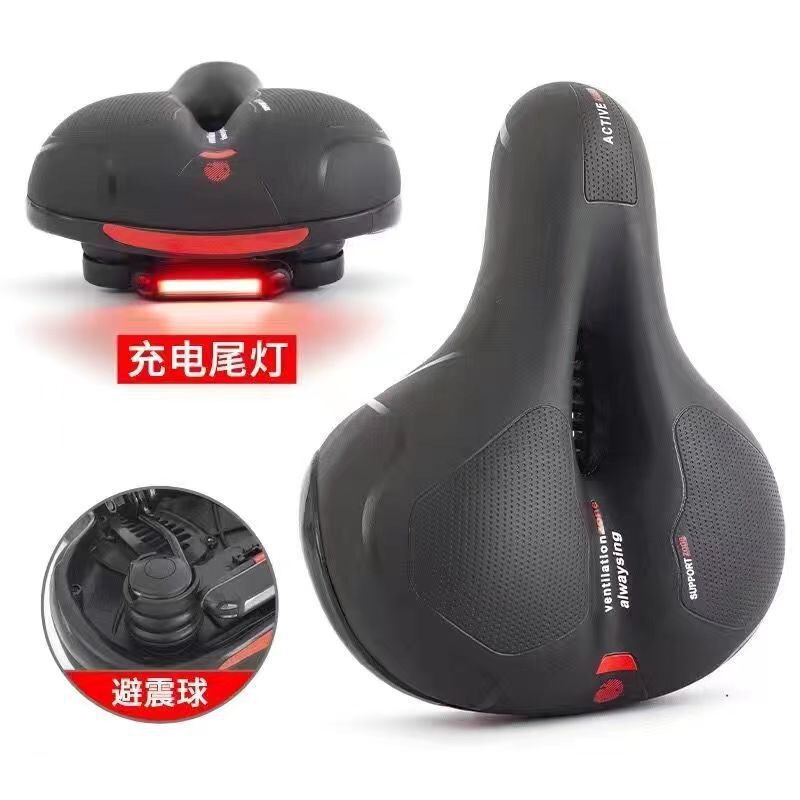 自転車シート、マウンテンバイクシート、ソフトで超ソフトな衝撃吸収サドル、厚みのある快適なバットパッド、防水クッション、ユニバーサルアクセサリー|undefined