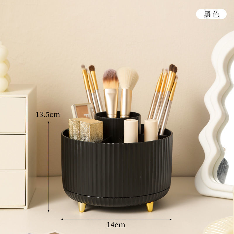 Caja de almacenamiento de cosméticos de alta calidad de escritorio delineador de ojos de cañón de almacenamiento rotativo de 360 grados de lápiz labial image 9