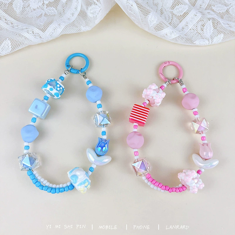 TikTok, бисер bracelet, мобильный телефон, брелок, защитный чехол, подвеска, аксессуар для сумки, подарок на день рождения, опт