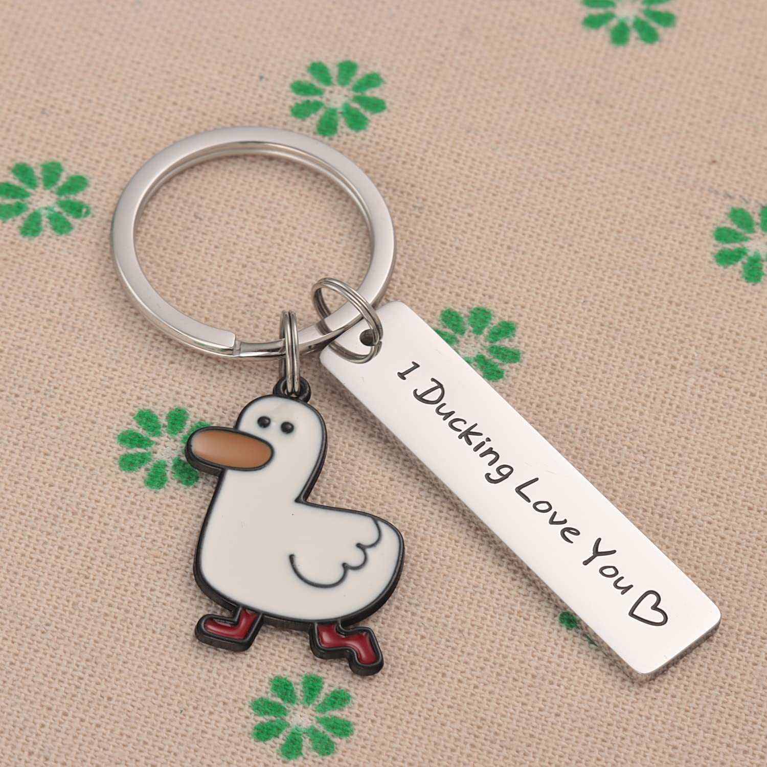 Cute Duck Stainless Steel Unisex Keychain display picture 4