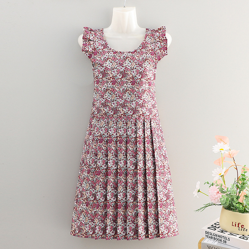 2025 delantal explosivo extranjero flor triturada cinturón falda impermeable a prueba de aceite cocina ropa de trabajo sin mangas especial para mujeres