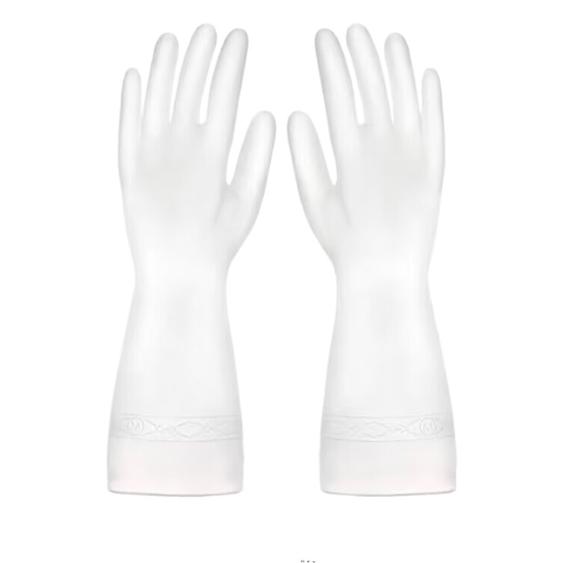 Lavado de platos de cocina de estilo fino, ropa, caucho para el hogar, mujeres, impermeables, a prueba de aceite y ganchos, guantes domésticos duraderos de goma rotos
