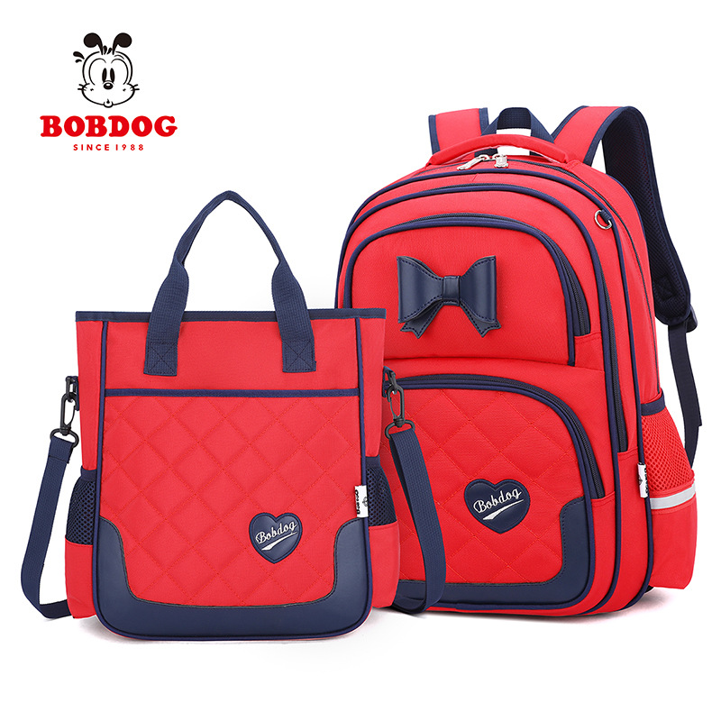 Babdou DE LOS NIÑOS mochila de Grado uno a grado tres y seis niñas de la escuela primaria femenina ultra-ligero protección de la columna vertebral reducción de carga mochila chica