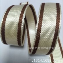 3.2CM宽仿尼龙加涤纶纱间色织带3.2cm宽锦纶箱包带肩包平纹装饰带