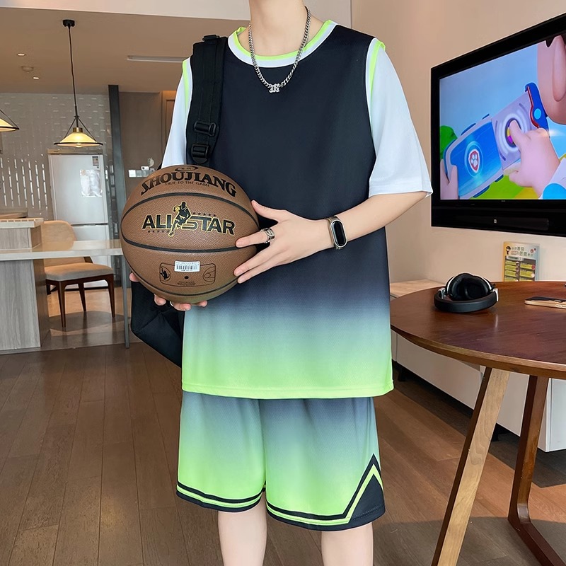 Hghg-b002 black and green (short sleeves + shorts)