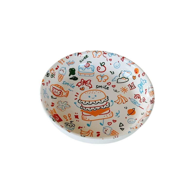 Милая керамическая посуда, керамическая тарелка высокого качества для домашнего использования, популярная на сайте