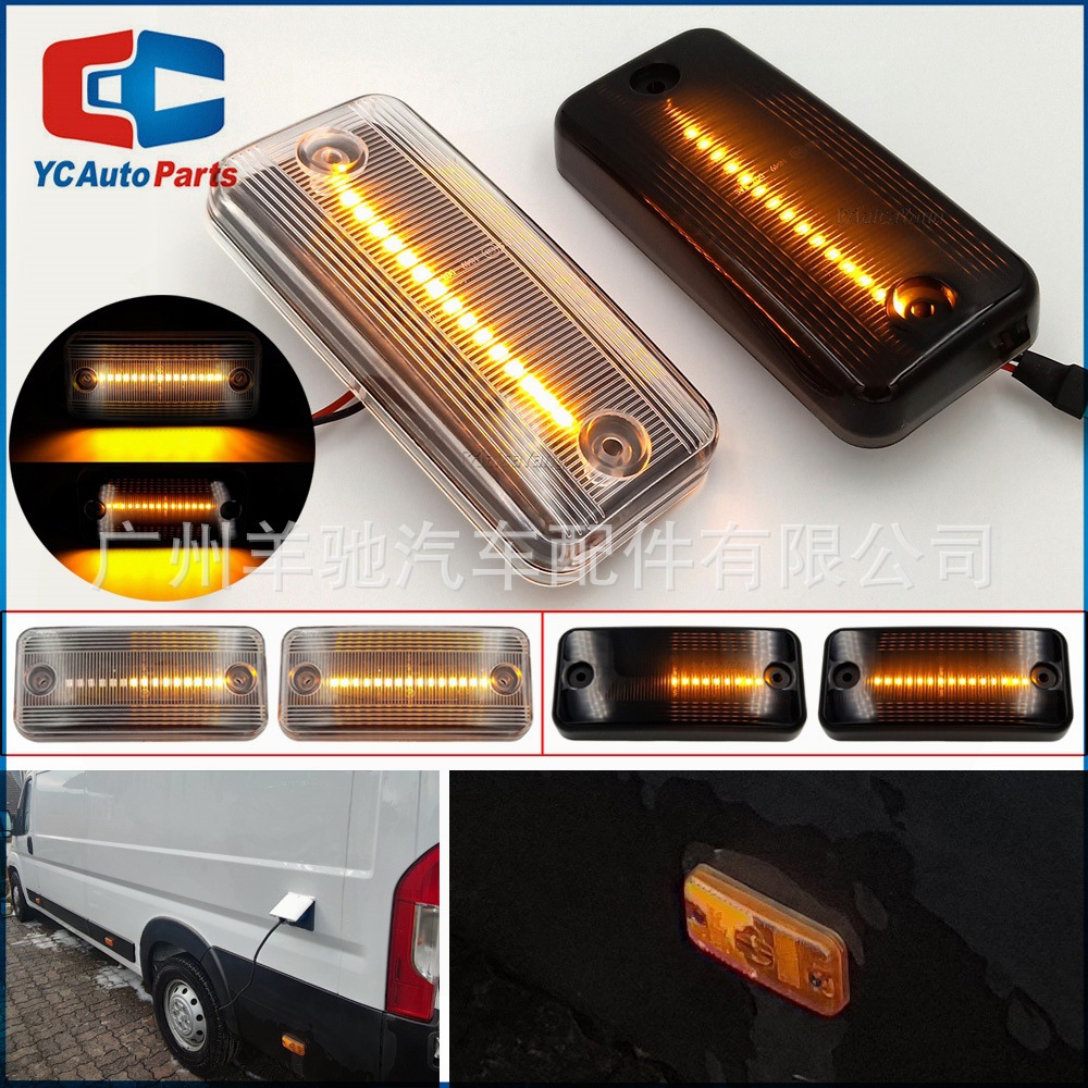 Aplicable a Fiat Citroën Renault Jeep Volvo FE pan de automóviles cuchillas laterales luces laterales de dirección