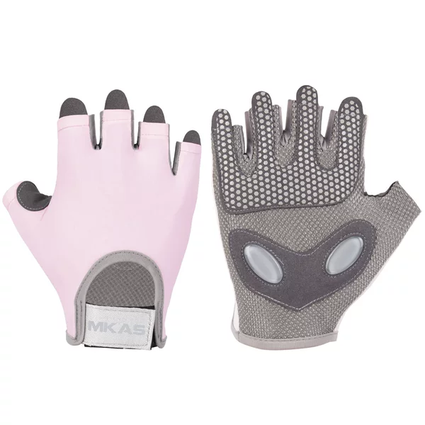 Mkas Outdoor Cycling Half-Finger Gloves for Men in Spring & Fall, Non-Slip, Breathable, Wear-Resistant, Mountaineering Sports, Unisex Gloves