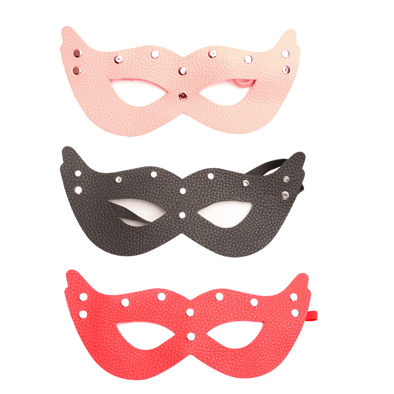 Butterfly Eye Mask PU Leather Blindfold for Couples Sensory Play — detail image 3