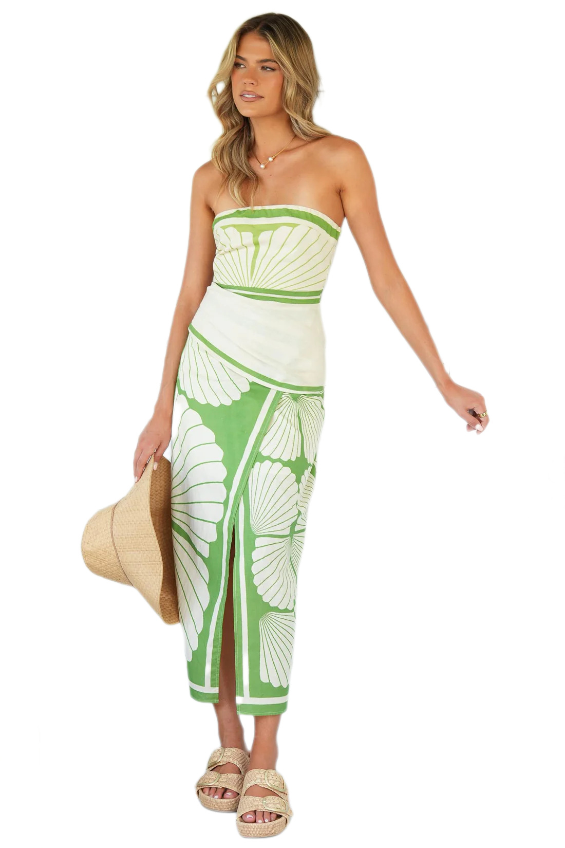 259g Weight Sleeveless Sleeve Length Skirt Dresses Type Polyester Fabric Type Skirt Co-ord Set Sets Type 2 Pieces Set Quantity Holiday, Beach Occasion Strapless Neckline Slim Fit Type Shell Pattern Summer Season Women's Gender Vacation Style Backless Craft Holiday Beach Women's Vacation Shell Polyester Skirt Co-ord Set Skirt Sets 10