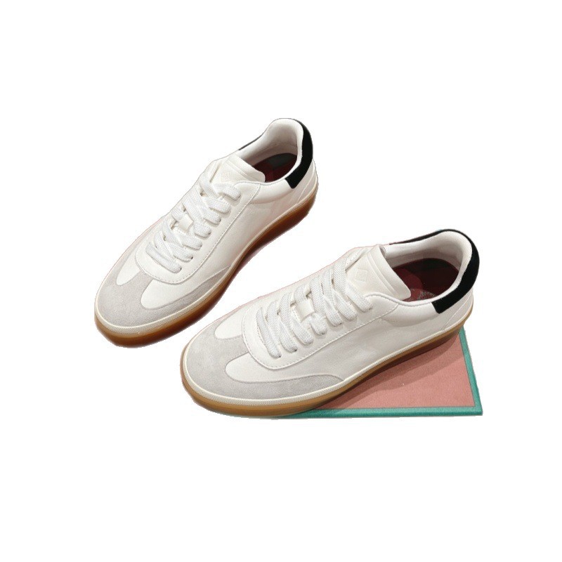 Authentic Leather Trainers For Couples Spring And Autumn Sneakers_voghion.com