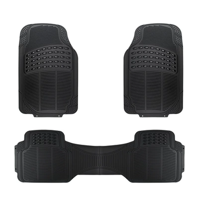 Universal Foot Pad thickened PVC, universal waterproof, suitable for - black-3-piece-set