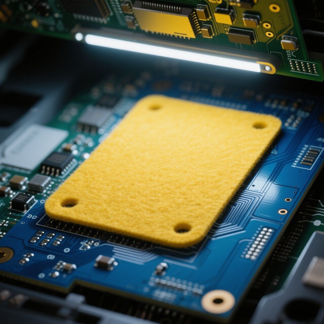 聚酰亚胺针刺毛毡精密垫片 防腐蚀电路板芯片传感器绝缘防护棉