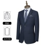 (Machine washable) Navy blue [70% wool]-Danxi