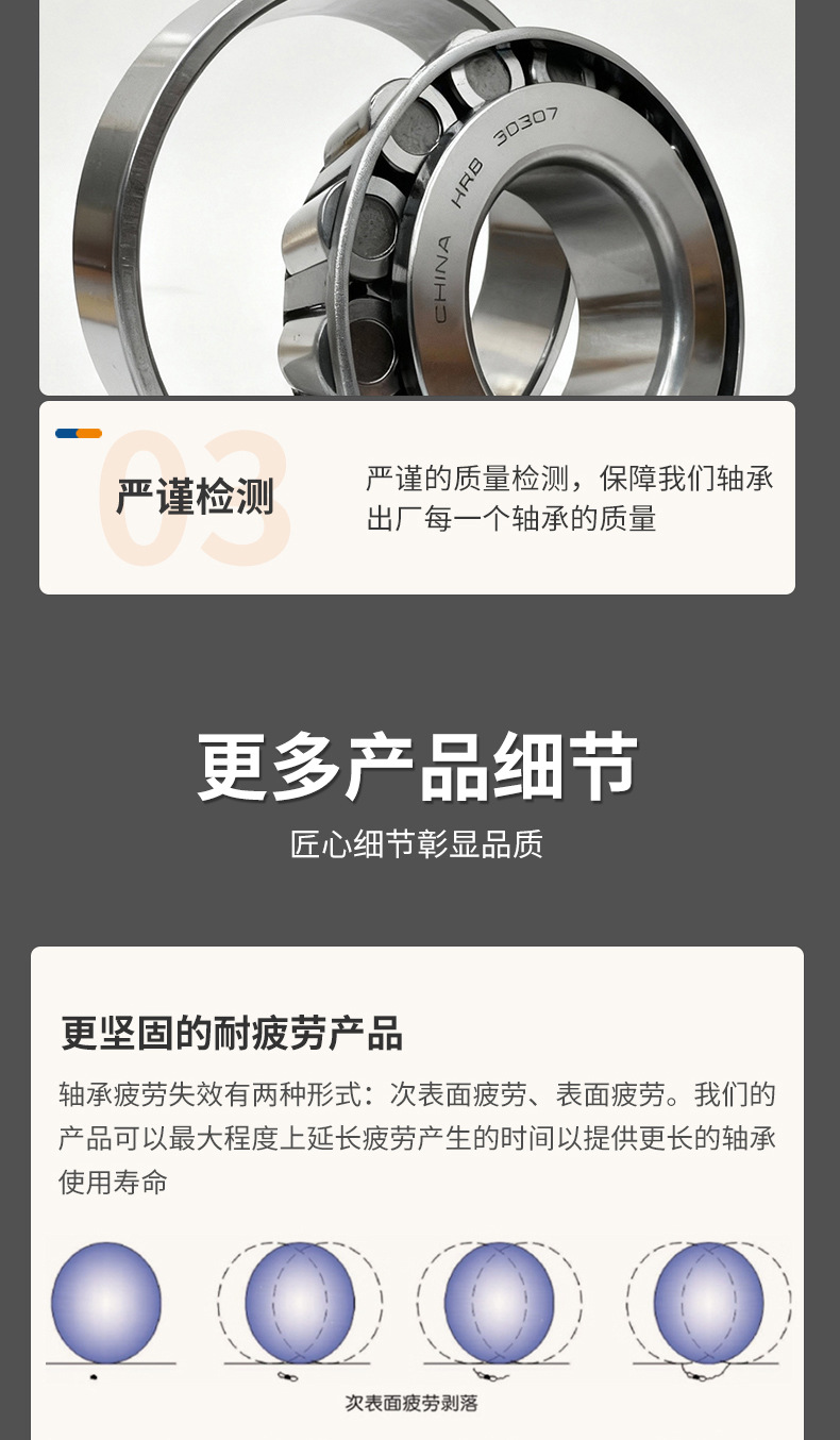 Heavy-Duty Wear-Resistant Hrb Harbin Bearings 32204 32205 32206 Automotive Differential Drive Shaft Bearings
