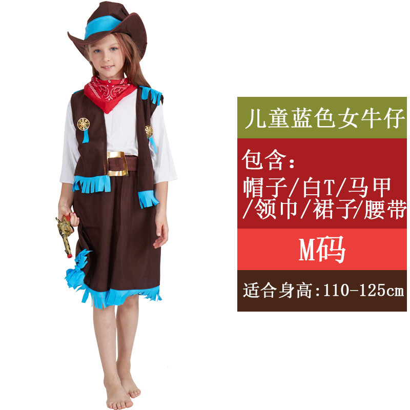 Детская синяя джинсовая рубашка для девочки, размер М.