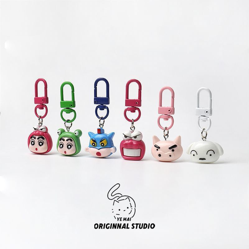 Cartoon Funny Shin-Chan Keychain Cute Sanrio Bag Pendant Funny Fun Student Couple Best Friend Gift