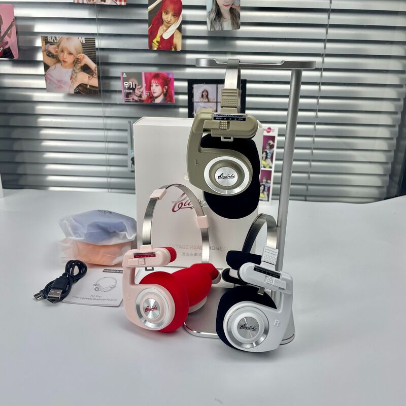 巴音の箱の新型の潮流のアメリカのレトロなヘッドセットの無線のbluetoothのイヤホンのKOSSの屋外の写真を撮る凹形の形のPP|undefined