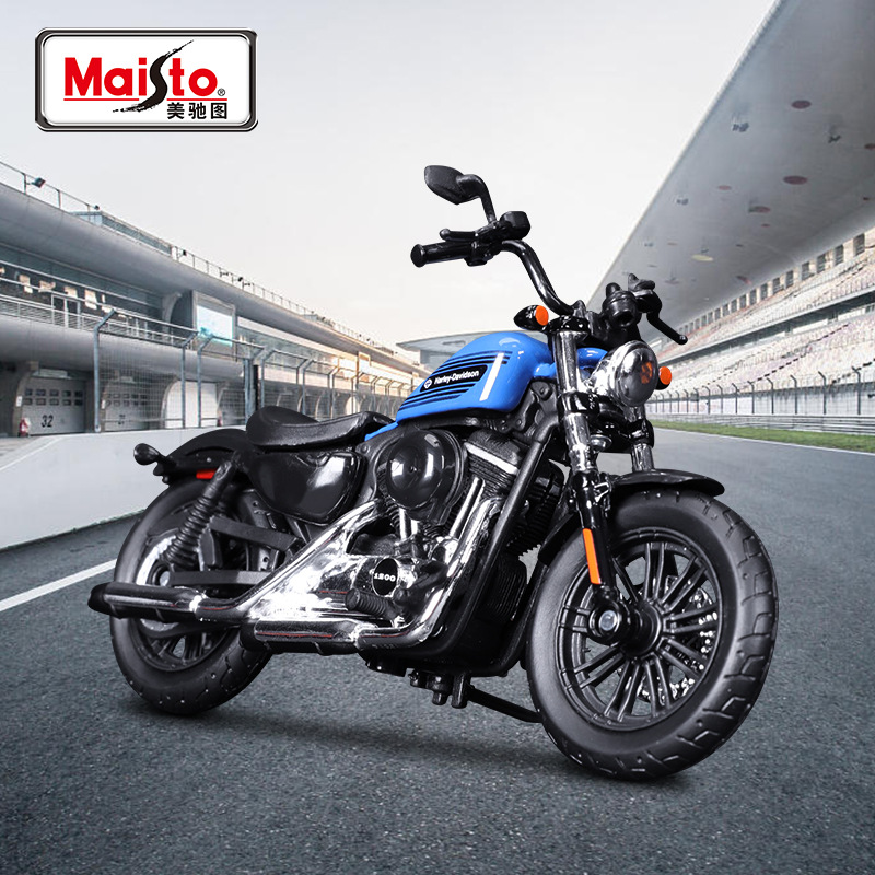 Maisto Meritor figura 1:18 Harley 2022 motocicleta de aleación artificial de resorte grande modelo base colección de regalos al por mayor