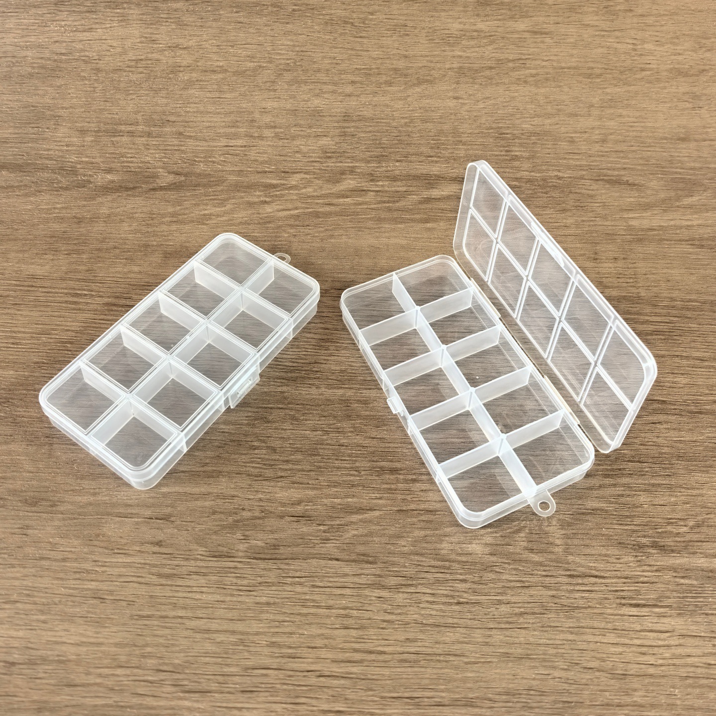 带卡槽固定10格塑料盒子跨境小饰品盒工艺品零件盒样品包装盒批发