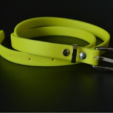 厂家直销时尚女式荧光糖果PU荧光色女式细款皮带硅胶腰带批发