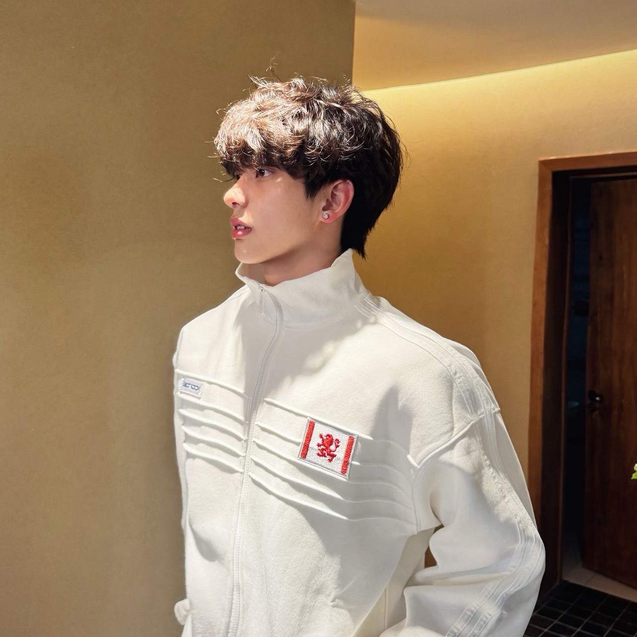 ZM831 Trendy New Versatile Casual Top, Slim Fit Zipper Sweatshirt for Men, Loose Fit and Slimming