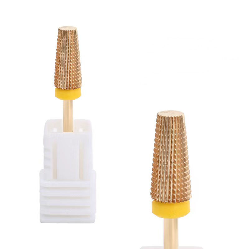 Cabeza de molienda de acero de tungsteno de uñas Diente de ranura recta removedor de esmalte de uñas rápido de dos vías cabeza de molienda de goma cabeza de molienda multifuncional cabeza de molienda cinco en uno