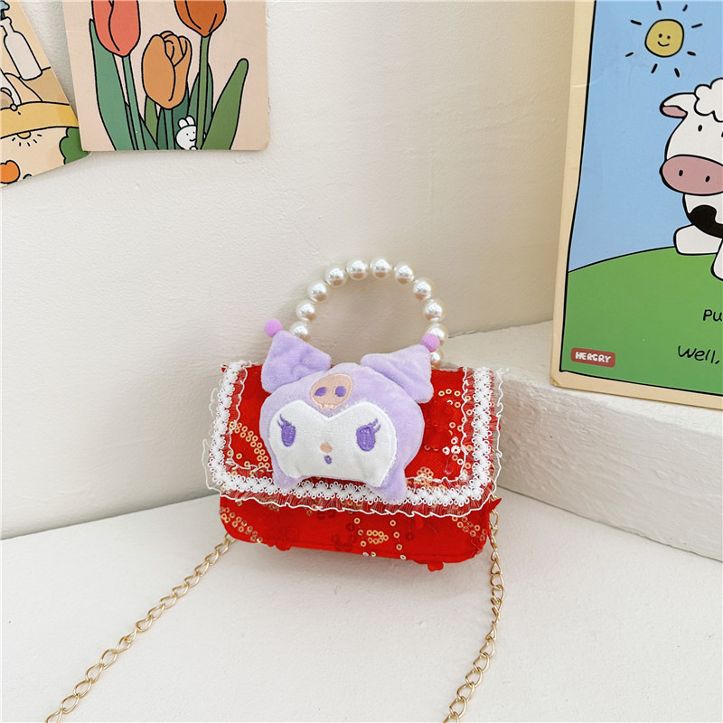 Nuevo rojo niñas nuevo año bolsa lindo arco princesa bebé bolso niña moneda monedero bolso de hombro