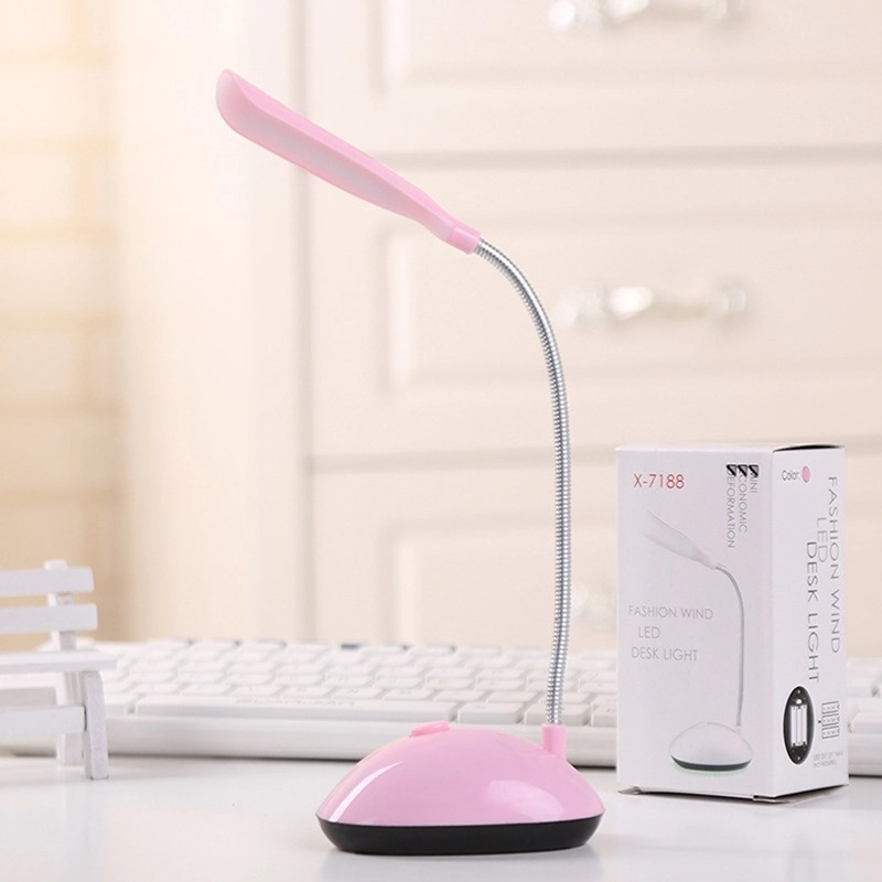 Protección de los ojos aprendizaje regalo pequeña lámpara de mesa plegable batería creativa dimmable escritorio noche luz dormitorio LED lámpara de mesa lote